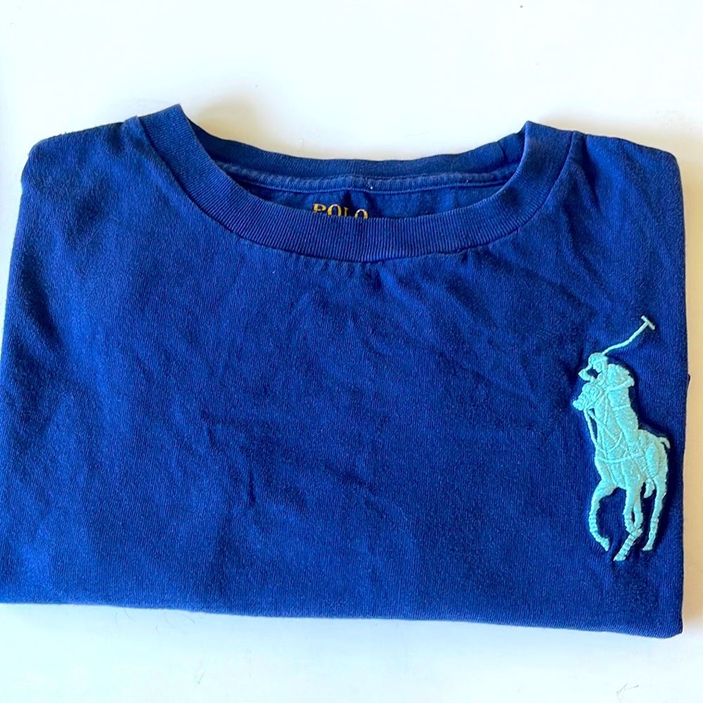 Ralph Lauren polo big pony t-shirt blue boys 10-12yrs